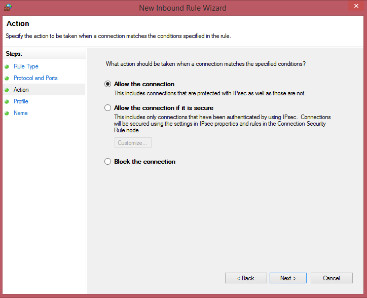 Assistant port firewall 3